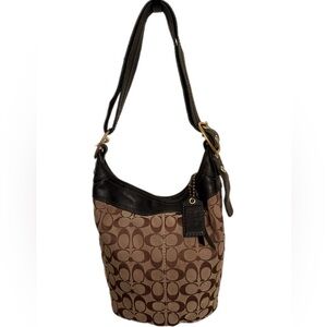 Vintage Authentic Coach signature duffel bleeker bucket tote